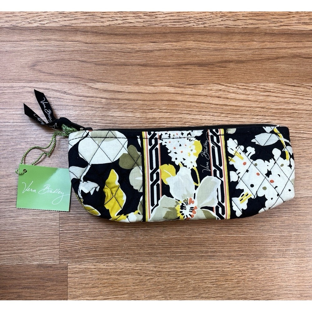 Vera Bradley Brush & Pencil Bag Dogwood Zip‎ Close NEW with Tags